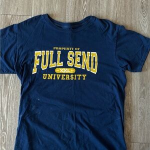 Full Send University Navy T-Shirt
